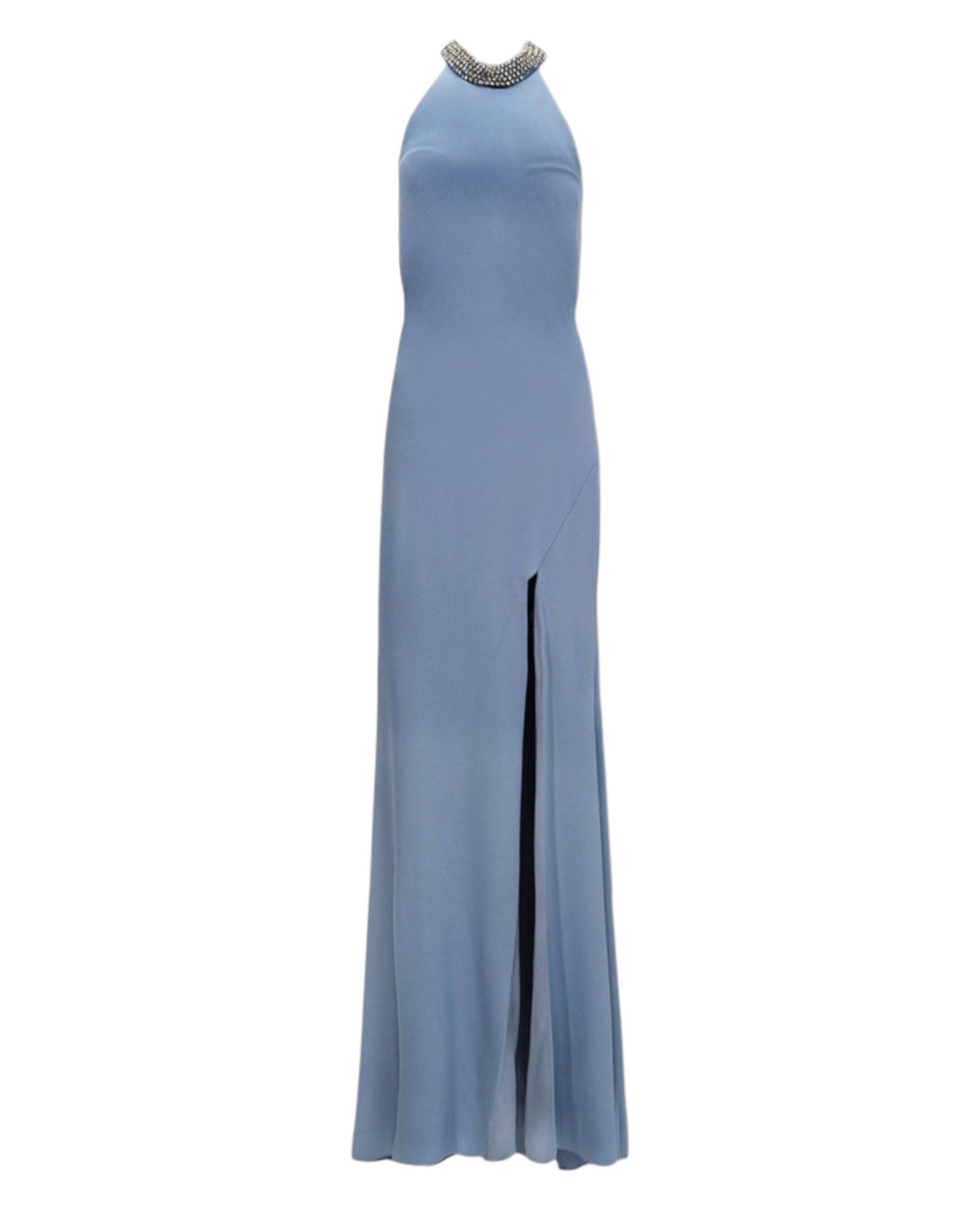 HALTER NECK EMBELLISHED GOWN