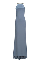 HALTER NECK EMBELLISHED GOWN