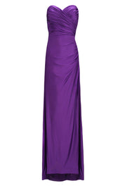 STRAPLESS RUCHED GOWN