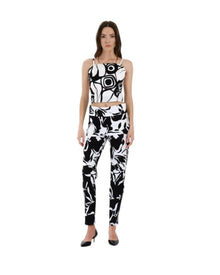 GRAPHIC PRINT STRAIGHT TROUSERS