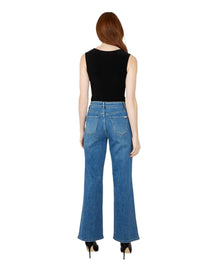 BOW DETAIL WIDE LEG JEANS