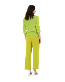 TEXTURED WIDE-LEG TROUSERS