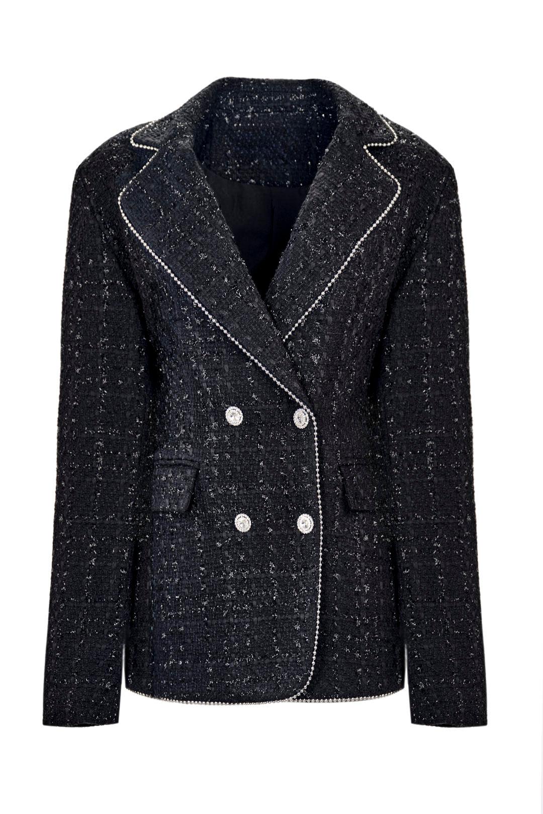 TWEED DOUBLE-BREASTED BLAZER