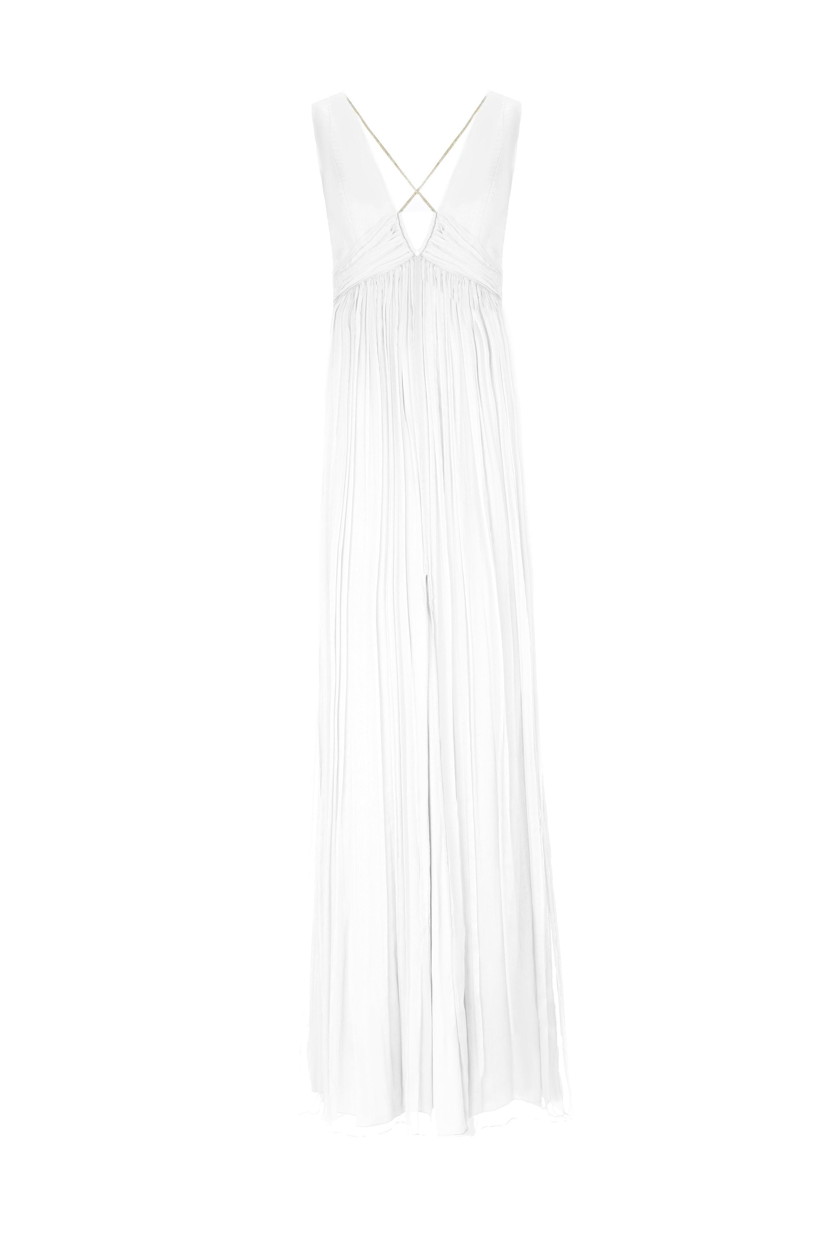 Bridal Pleated Dress