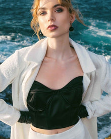 DOUBLE-BUTTON FLARED TROUSERS
