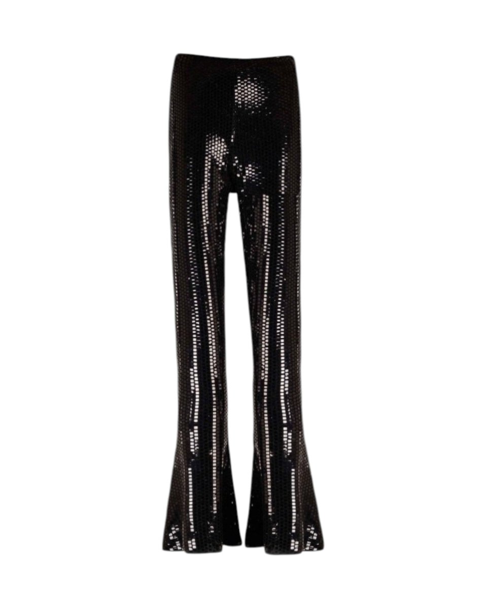 SEQUIN FLARE PARTY TROUSERS