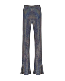 METALLIC FLARED PARTY TROUSERS