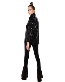 SEQUIN FLARE PARTY TROUSERS