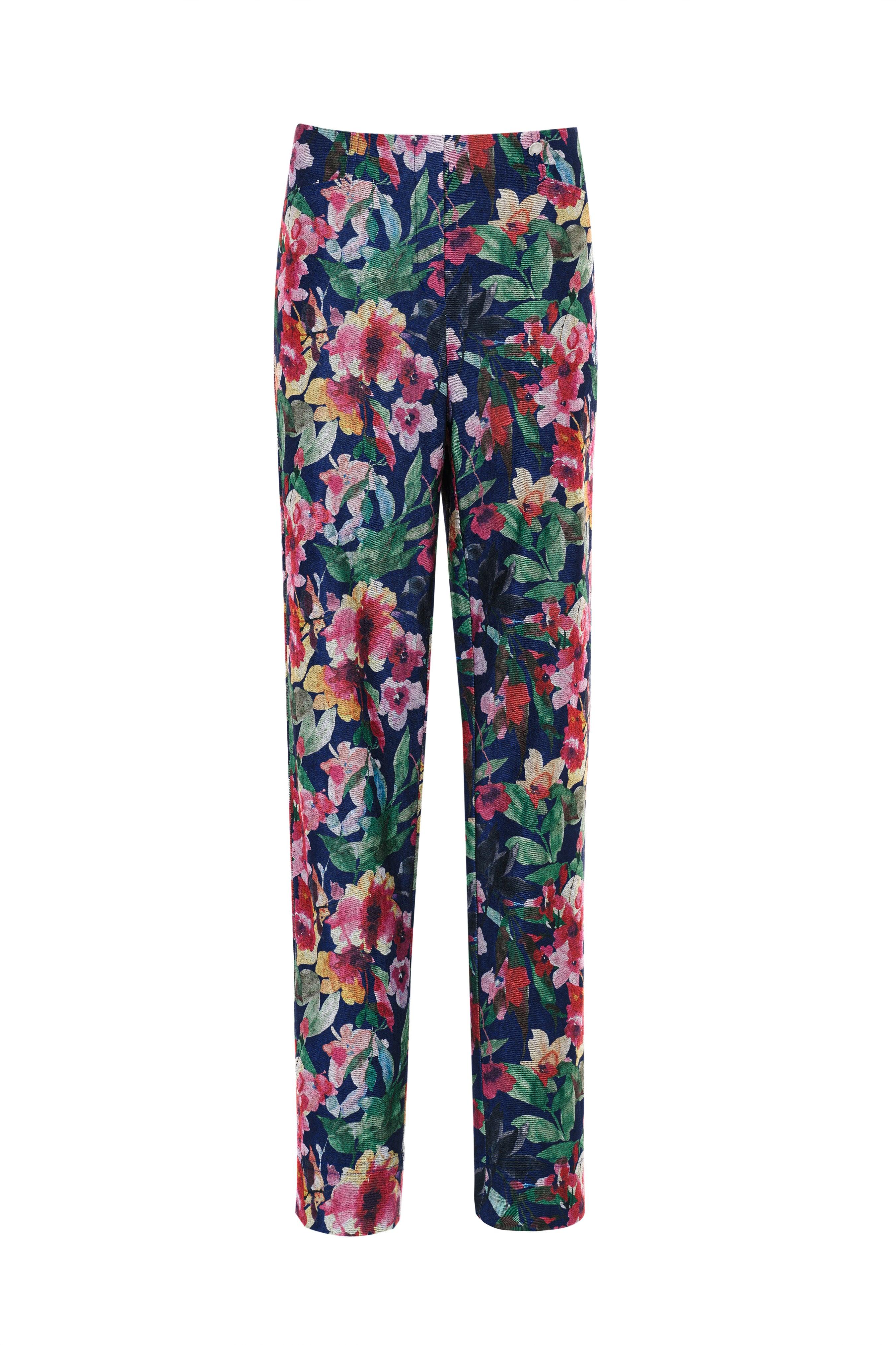 Floral Denim Trouser