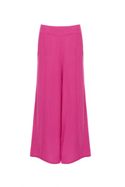 Wide Leg Trousers with Tie-Belt