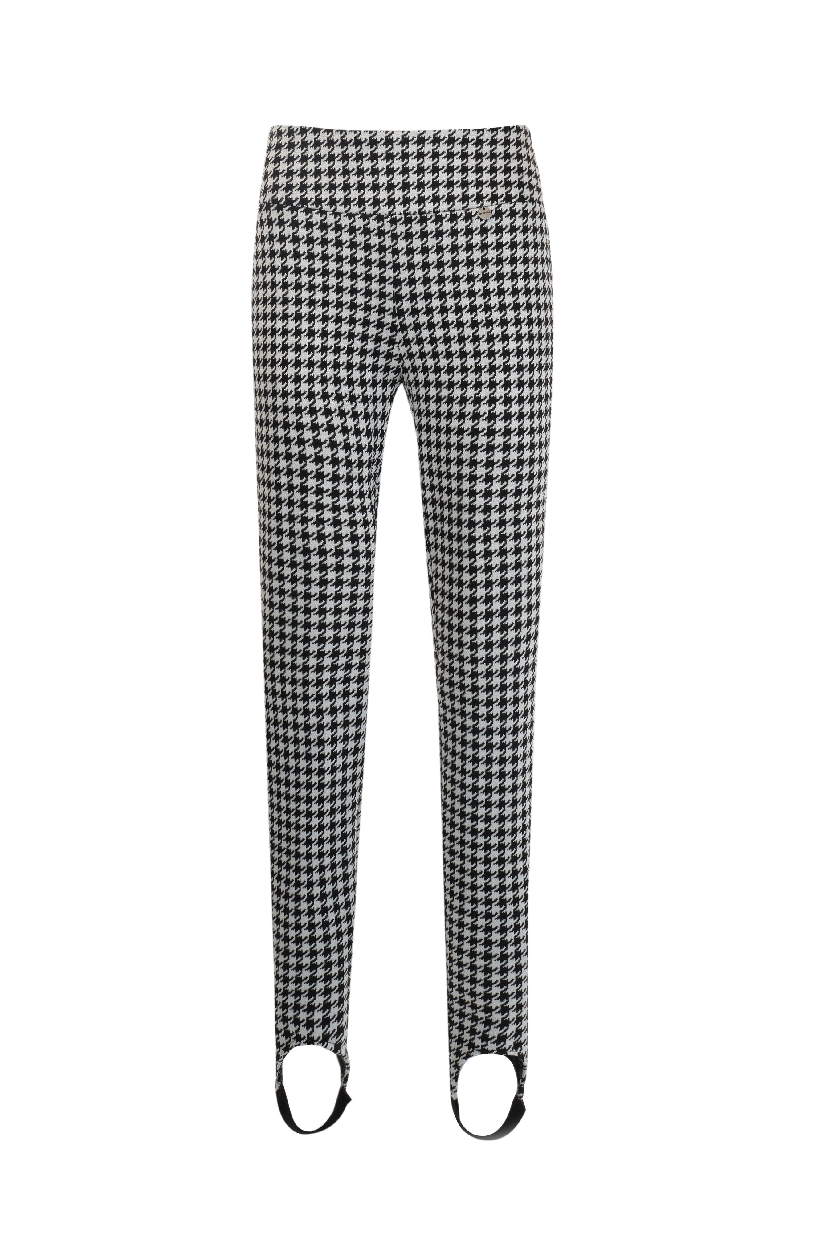 Checked Stirrup Pants