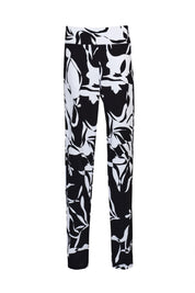 Stretch Waist Straight Leg Trousers