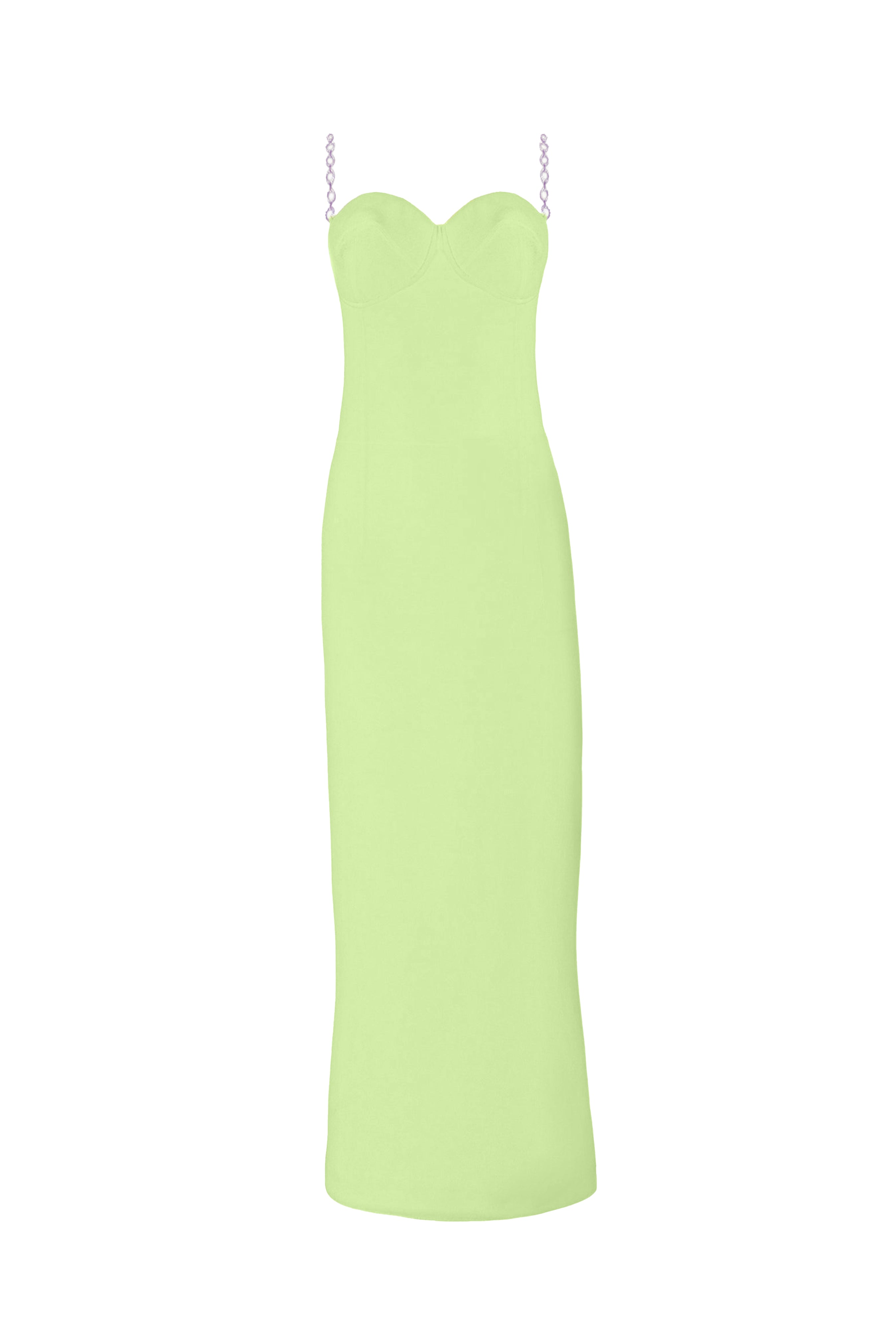 STRAP MIDI BUSTIER DRESS