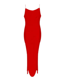 TEXTURED MIDI DRESS