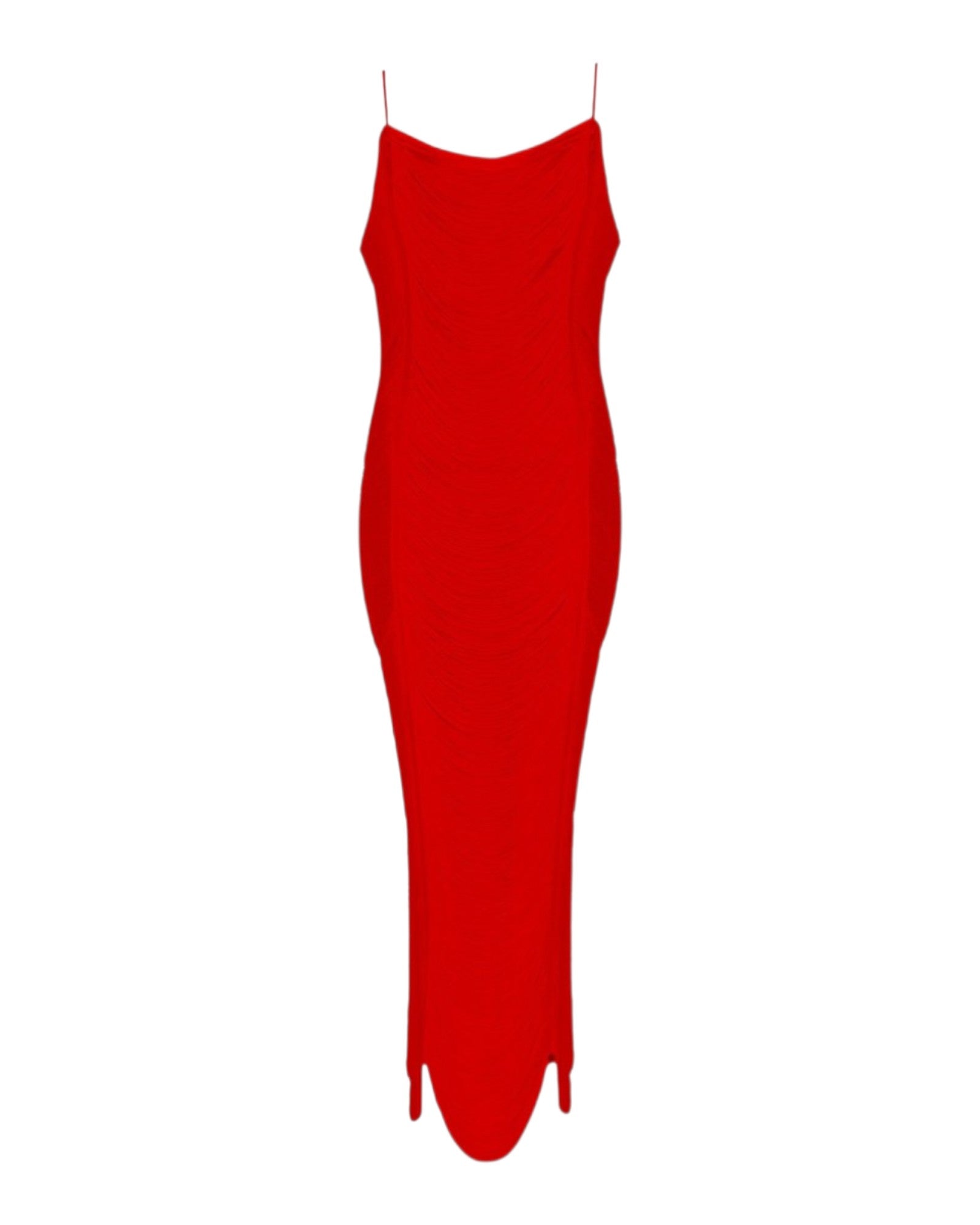 TEXTURED MIDI DRESS