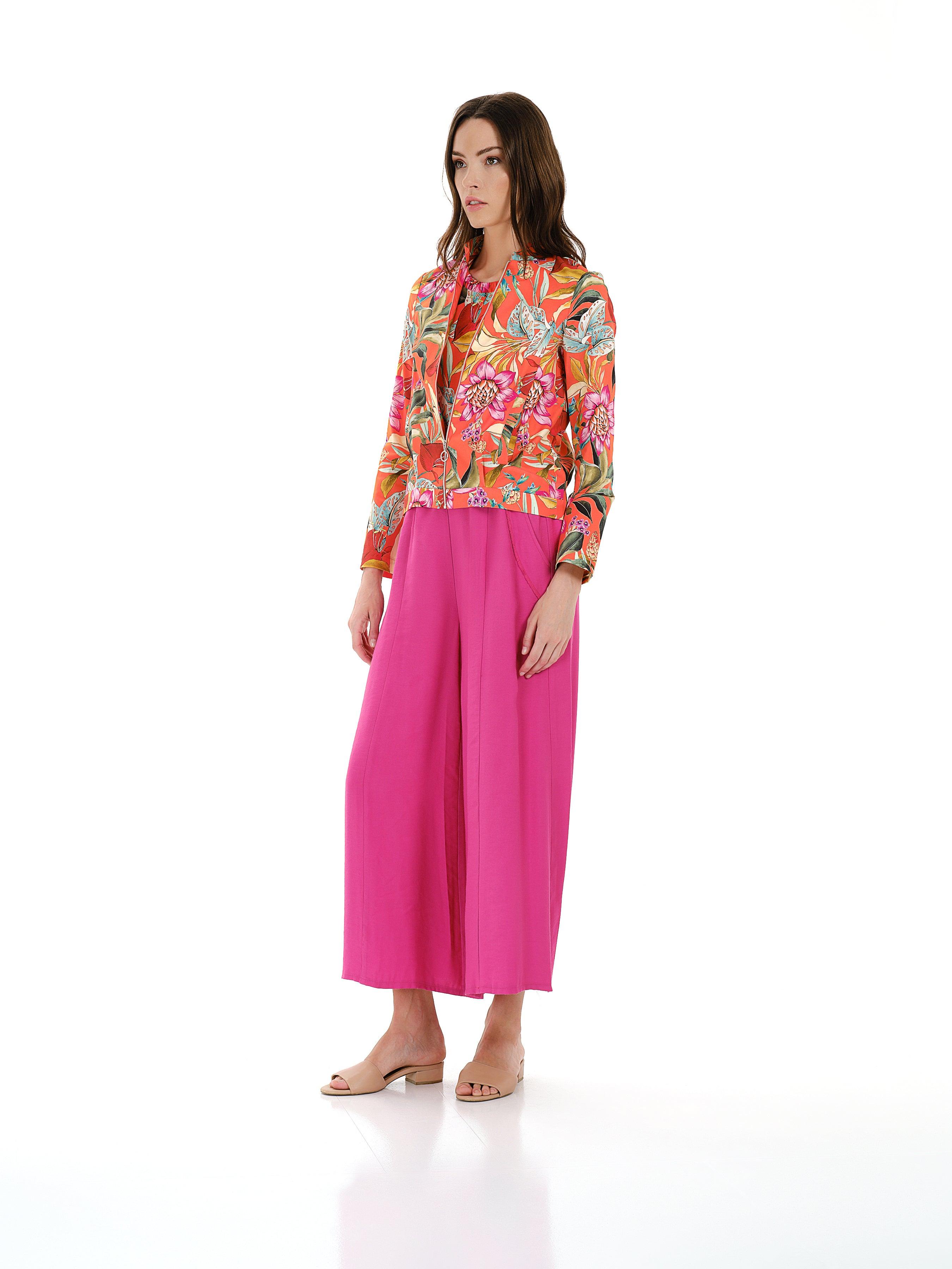 Wide Leg Trousers with Tie-Belt