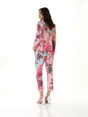 Floral Jacket and Trousers Suit