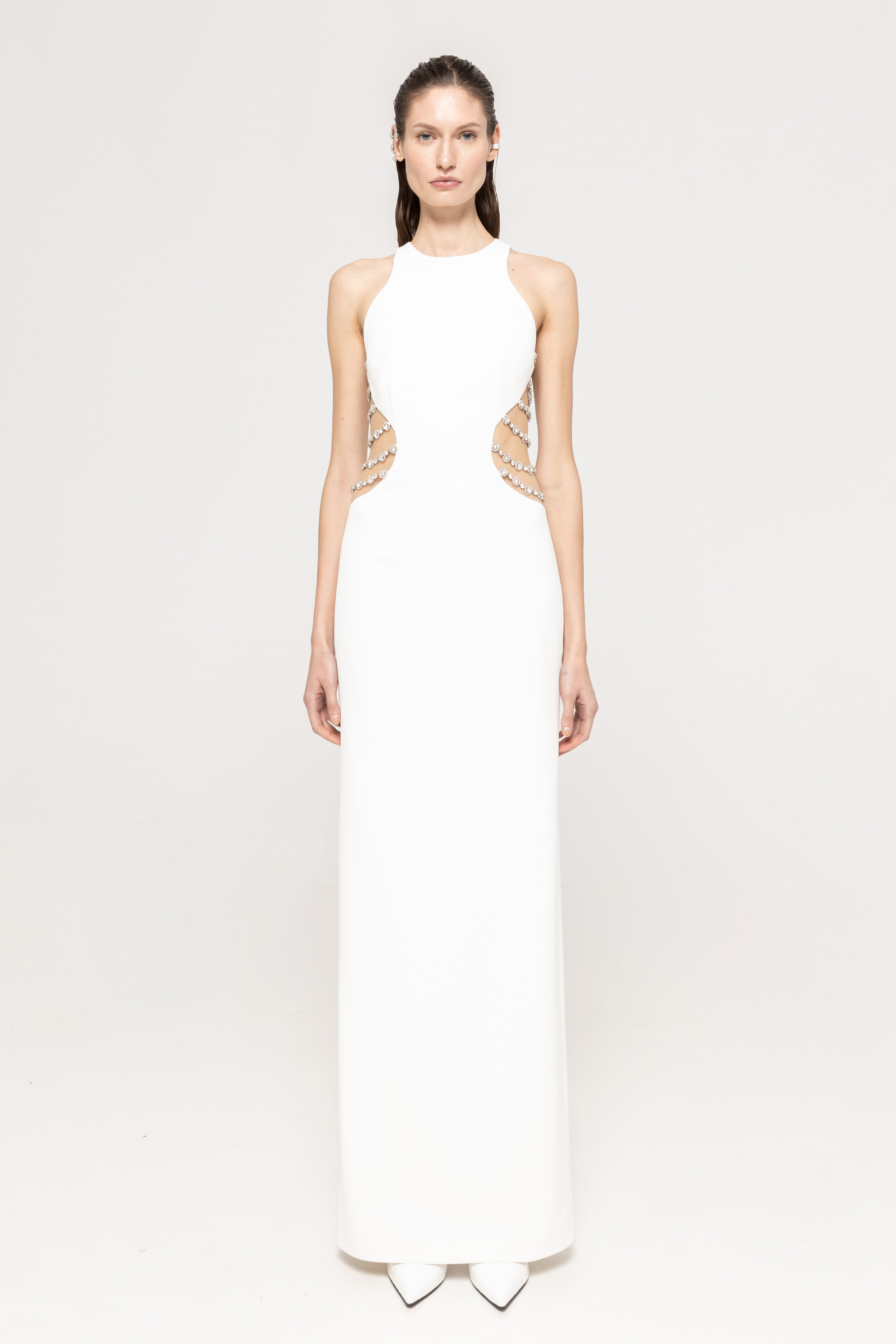 PEARL CUTOUT GOWN