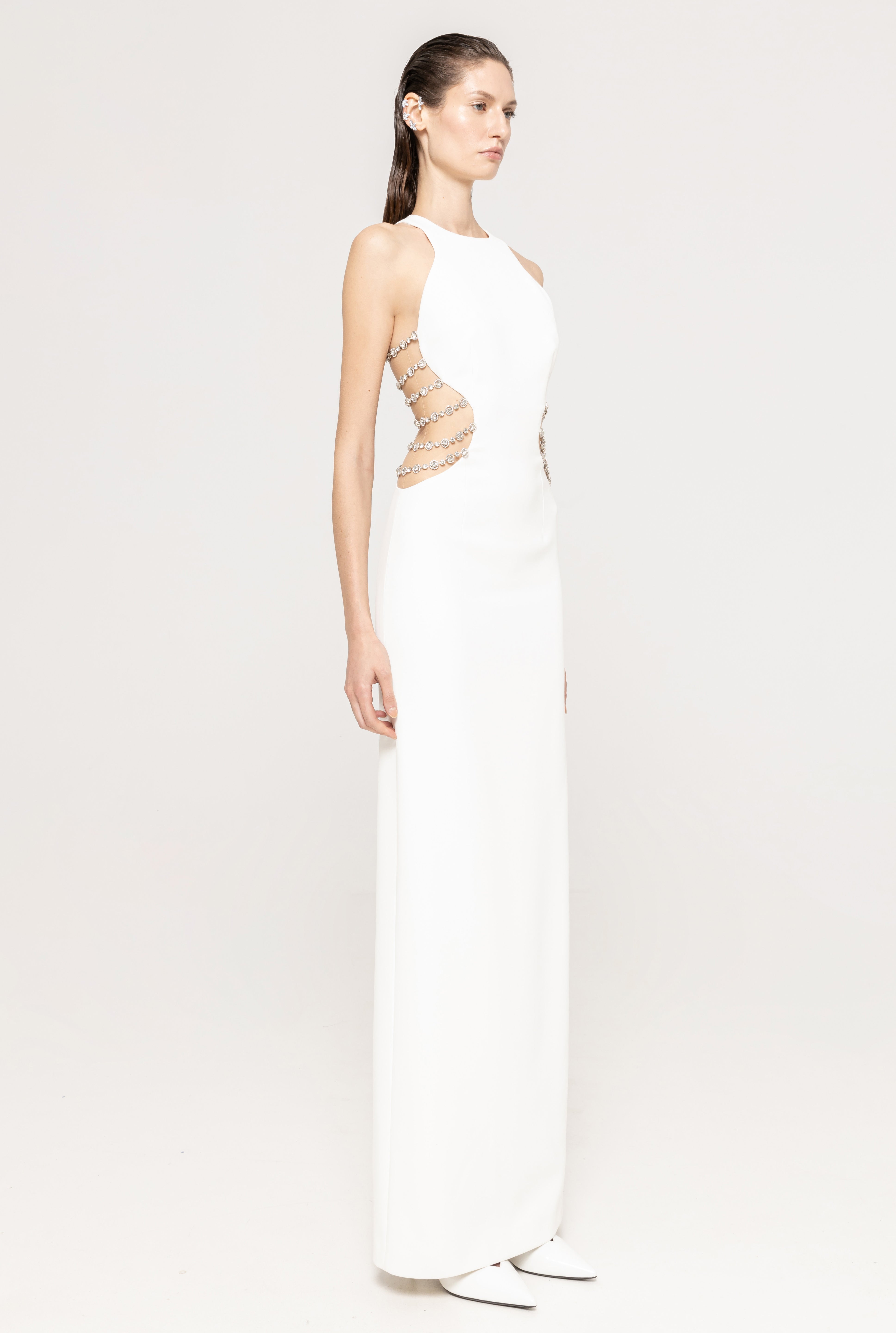 PEARL CUTOUT GOWN
