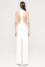 PEARL CUTOUT GOWN