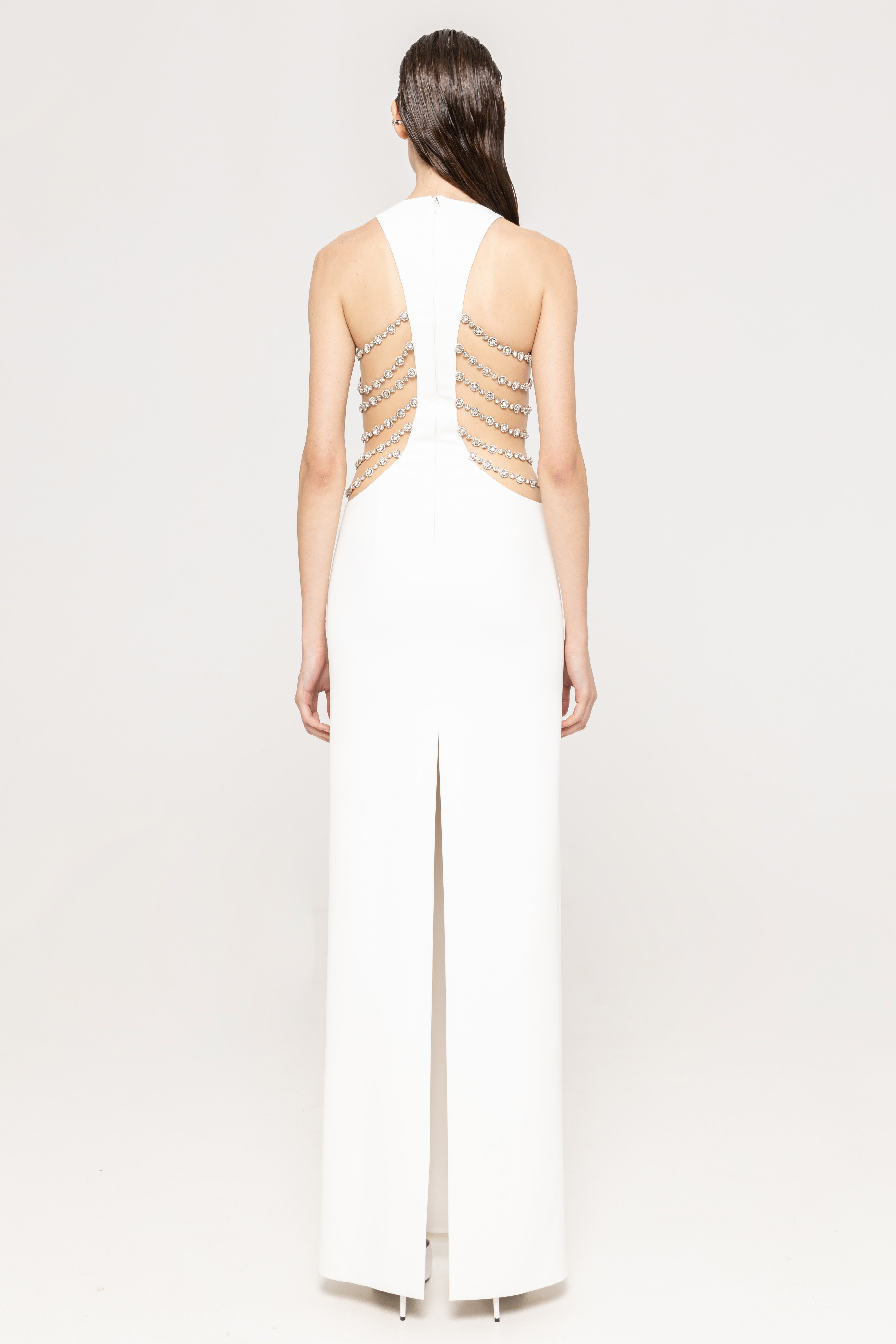 PEARL CUTOUT GOWN