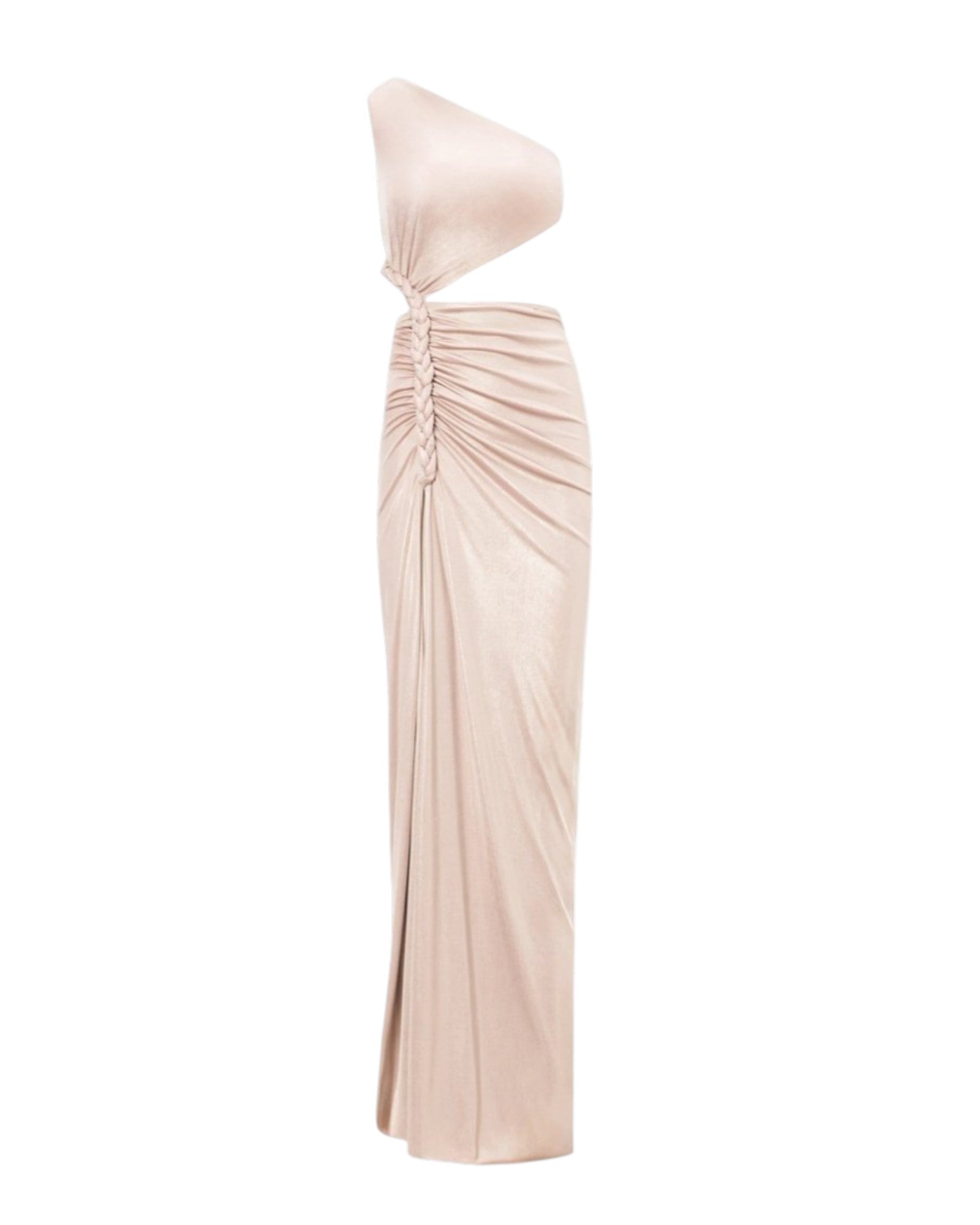 KNOTTED CUTOUT DRAPE GOWN