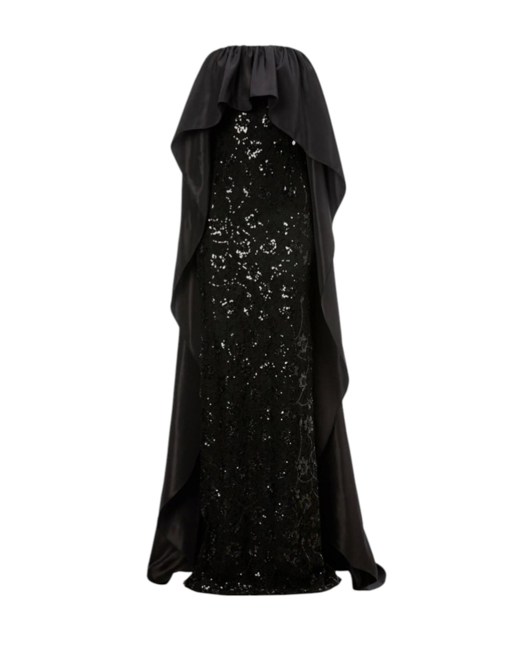 SEQUIN DRAPE GOWN