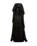 SEQUIN DRAPE GOWN