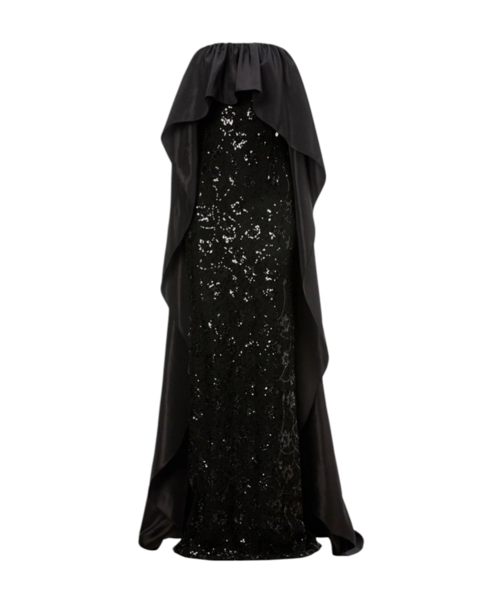 SEQUIN DRAPE GOWN