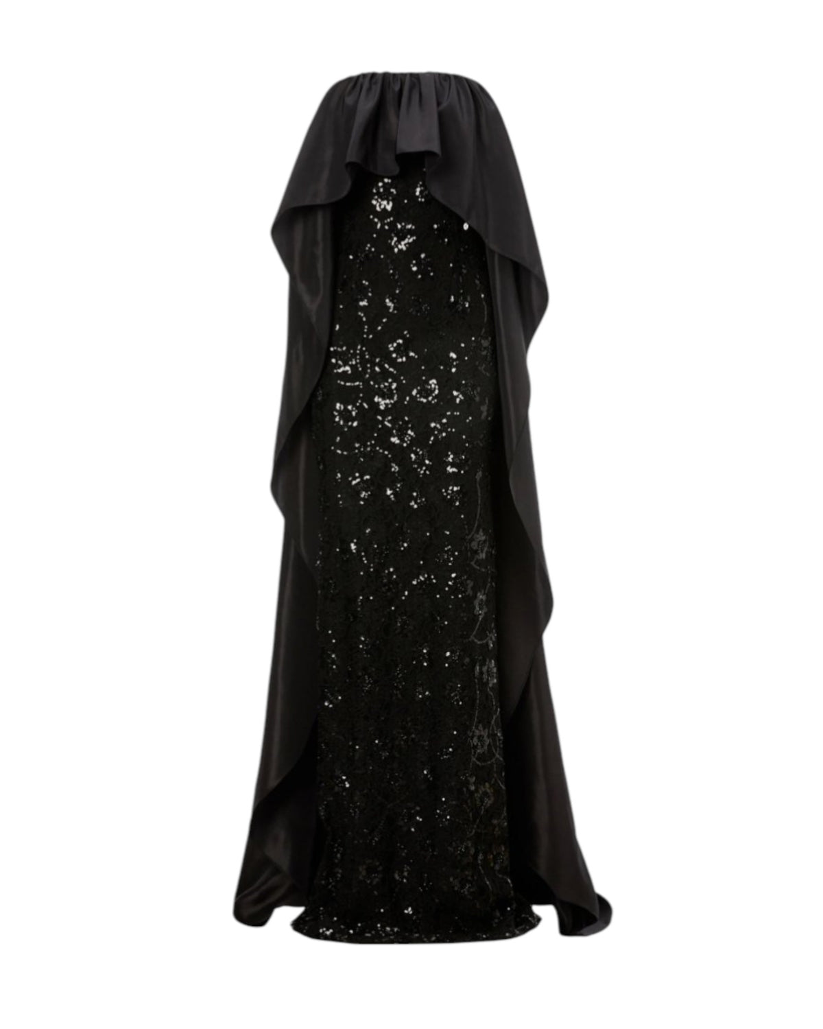 SEQUIN DRAPE GOWN