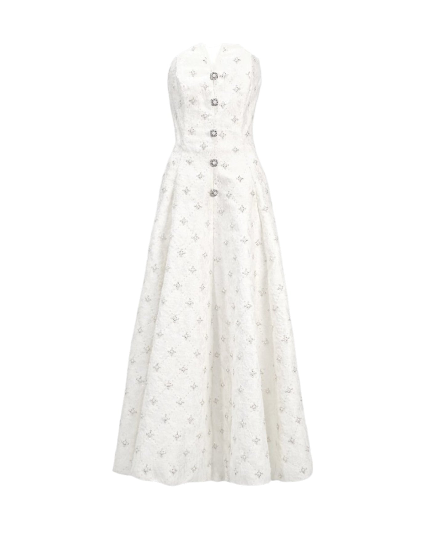 EMBELLISHED STRAPLESS MIDIDRESS