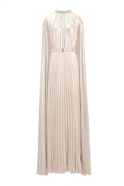 PLEATED CAPE GOWN