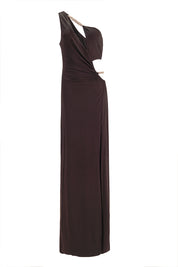 CUTOUT DRAPE DRESS