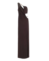 CUTOUT DRAPE DRESS