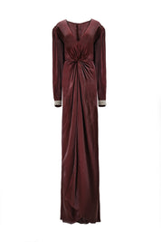 PLUNGED TWIST GOWN