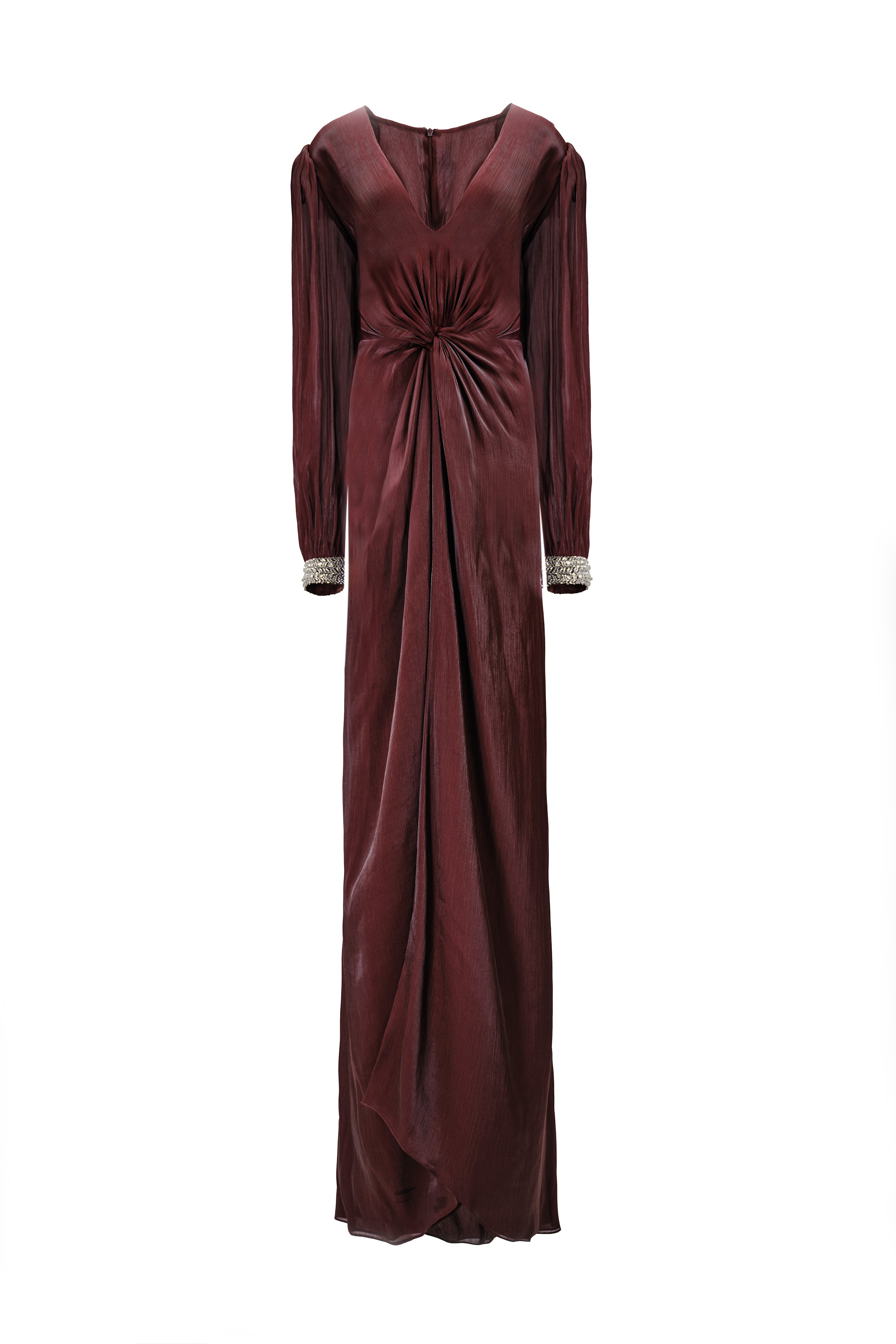 PLUNGED TWIST GOWN