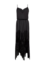 LACE SHEER MIDI DRESS