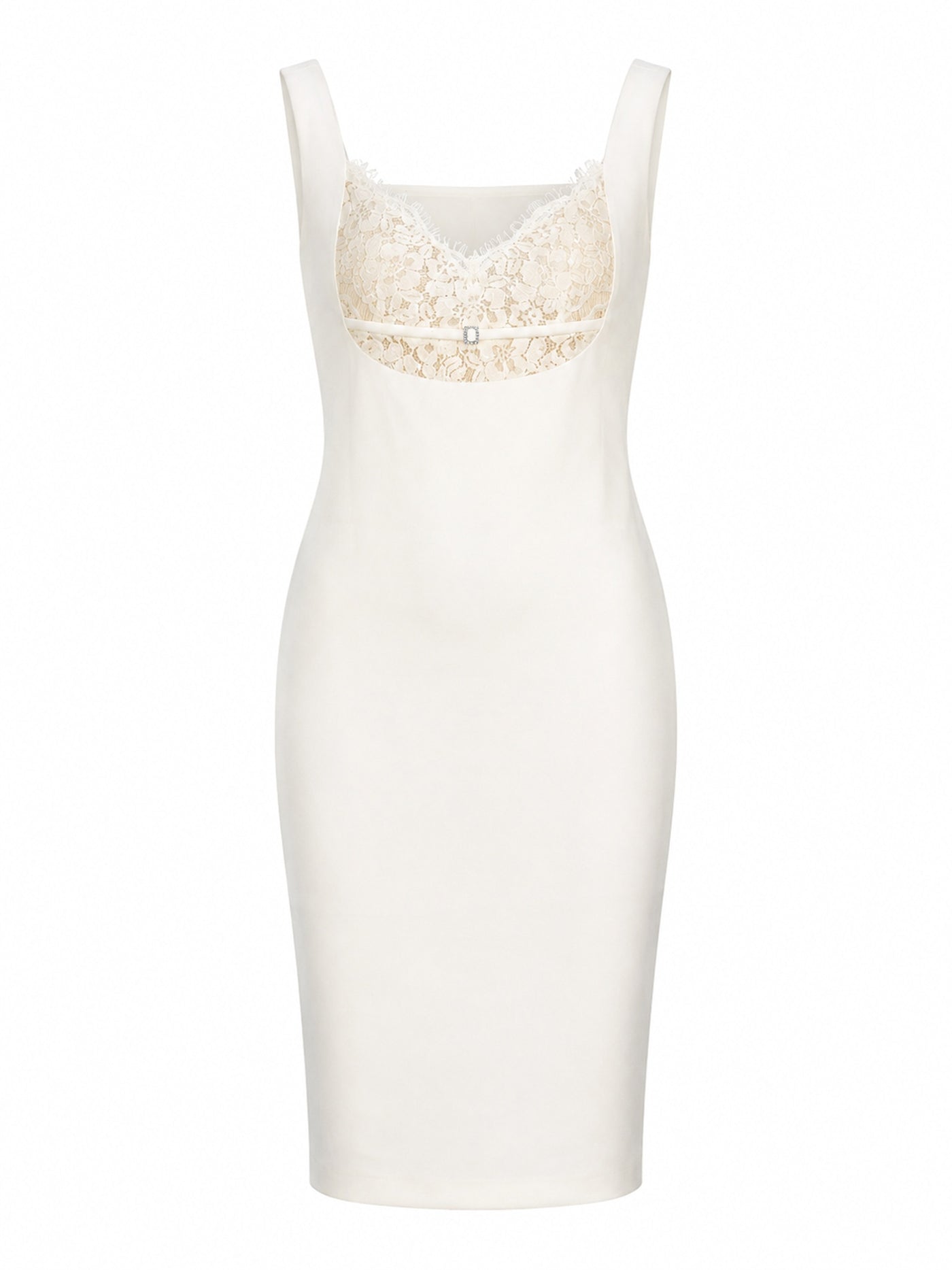 LACE BUSTIER PENCIL DRESS