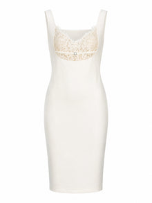 LACE BUSTIER PENCIL DRESS