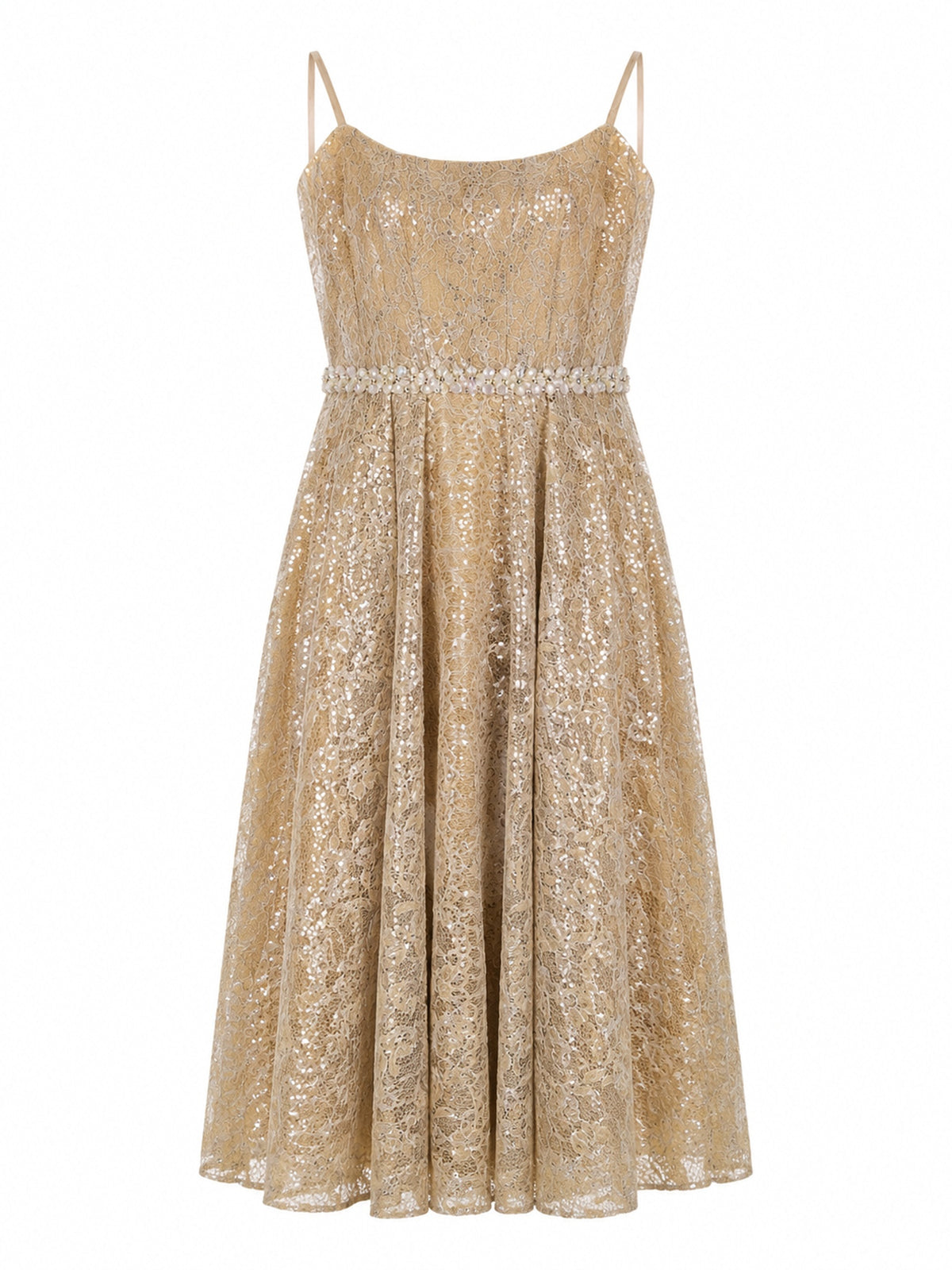 SEQUIN EMBELLISHED MIDI DRESS