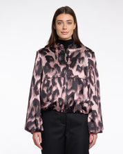 ABSTRACT SATIN JACKET