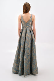 REGAL BROCADE BALLGOWN