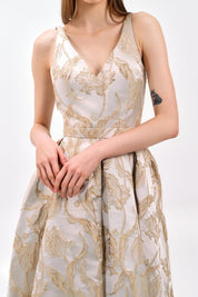 REGAL BROCADE BALLGOWN