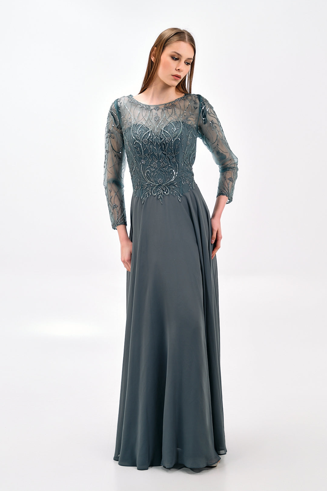 LUXURIOUS EMBROIDERED GOWN