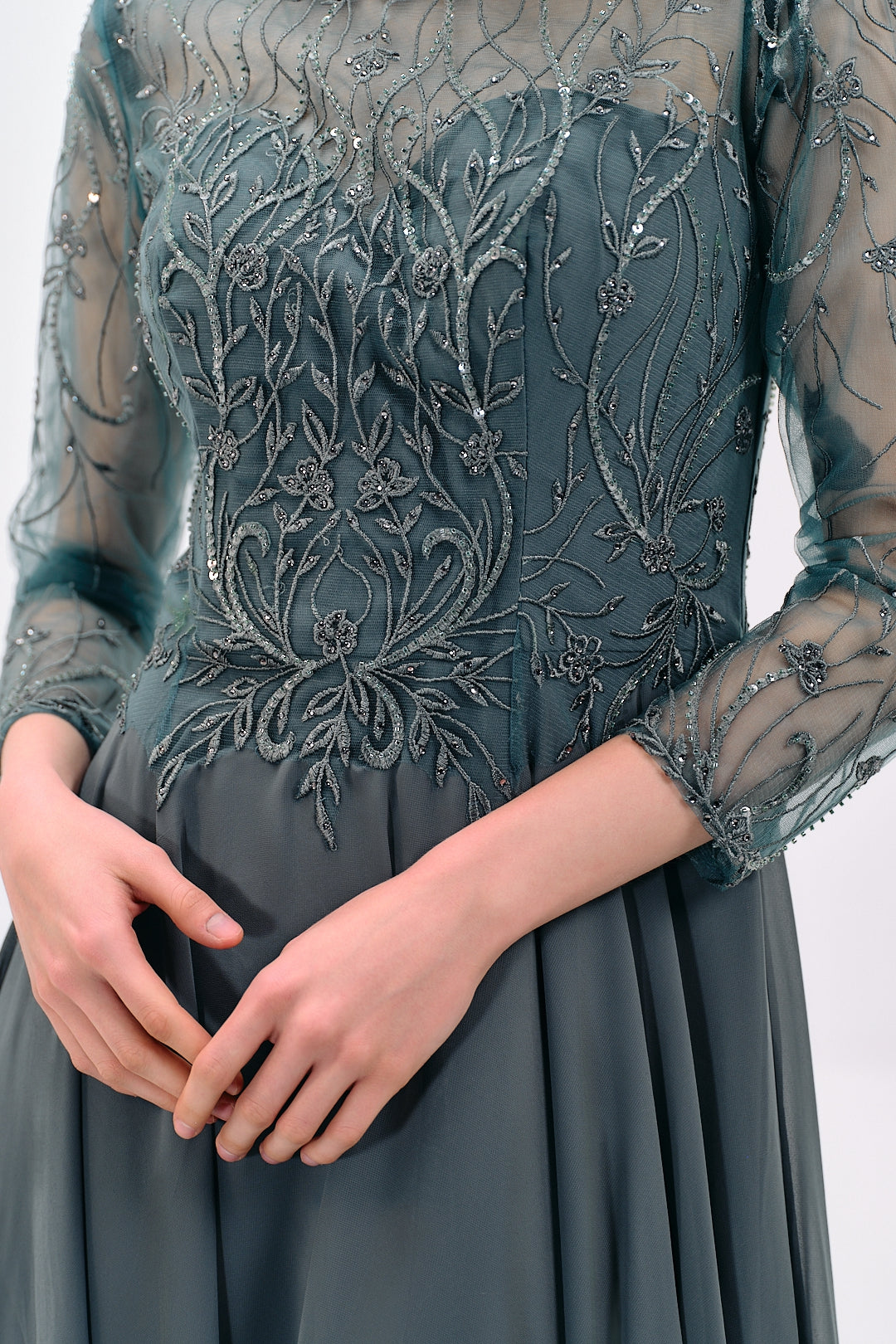 LUXURIOUS EMBROIDERED GOWN