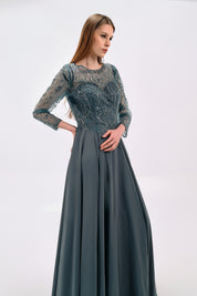 LUXURIOUS EMBROIDERED GOWN