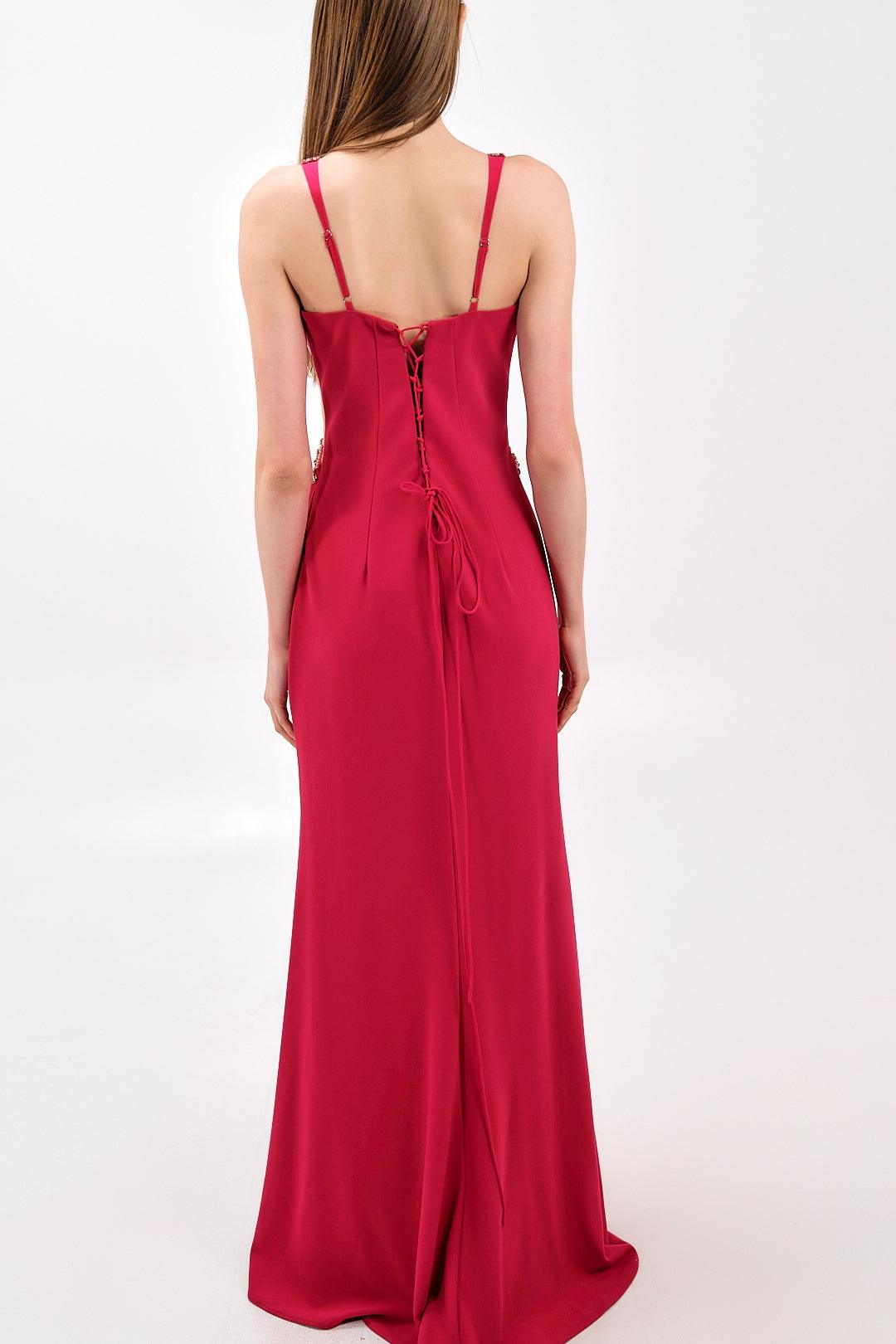 EMBELLISHED CUTOUT MERMAID GOWN