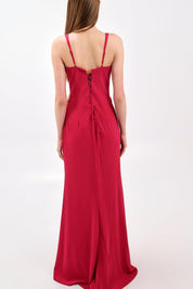 EMBELLISHED CUTOUT MERMAID GOWN