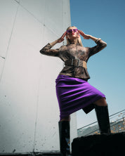 METALLIC PYTHON TWO-PIECE SET