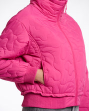 QUILTED CROPPED PUFFER JACKET
